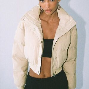 Princess Polly Womens Cropped Puffer Jacket